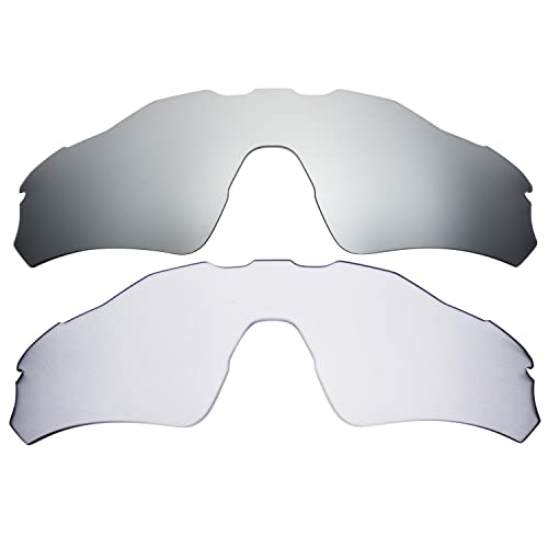 Verres Polarisés Titane Remplacement Radar EV Path Finition Miroir Argent