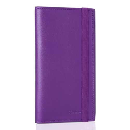 CASMONAL Checkbook Cover for Women and Men, Check Book Holder for Personal