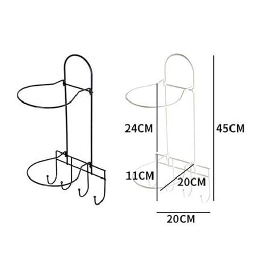 Vaveren Prateleira de armazenamento para basquete, 2 camadas, resistente, portátil, para armazenamen