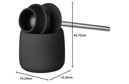 Blomus Sono brosse toilette noir support balai WC design