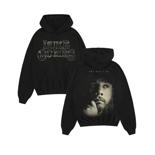 Luke Combs The Way I Am Album Cover Hoodie, Black, X-Large