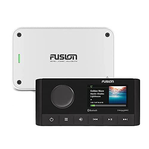 Fusion MS-RA210 Apollo Marine Entertainment System with Fusion MS-AP61800 Apollo 6 Channel Marine Amplifier