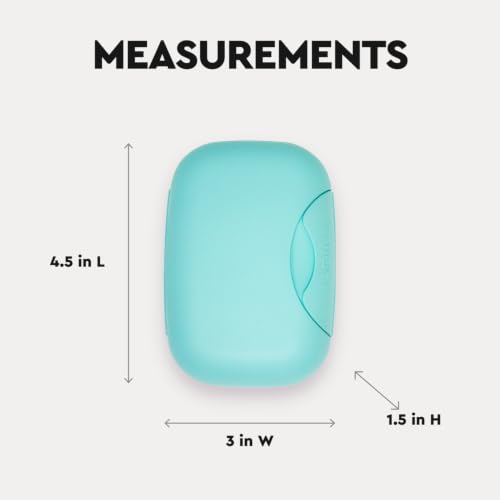 Kit de aseo portátil para viaje y baño con cepillo de dientes verde menta 4