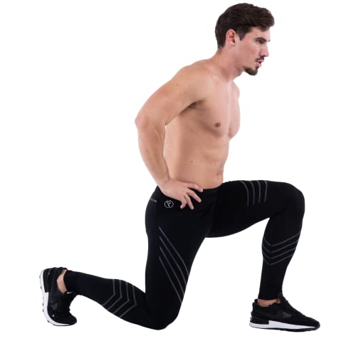Kapow Meggings Performance Pro Range - Mens Compression Leggings with Pockets for Athletic Workout Performance2