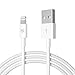 Price comparison product image Heardear Lightning to USB Cable for iPhone/iPad charging/charger Cable/Cord/Line for iPhone X/8/7/SE/6s/6/plus/5s/5c,iPad Pro/Air/Mini,iPod touch,Nano(White 3.33FT)