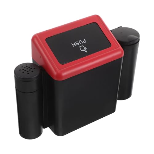 Cubo de basura para coche organizador mini contenedor ABS rojo para asientos y puertas