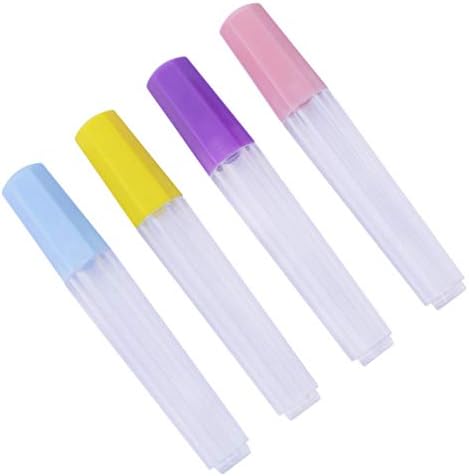 HEALLILY Needle Tube Holders Transparent Plastic Sealed Bottle Needle Holder Storage for Sewing Embroidery Accessories 4pcs