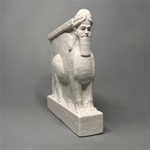 Estatua Toro Alado Asirio en Yeso para Decoración miniatura 5