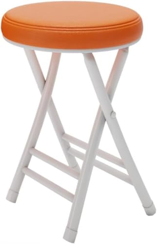 MLTUN MAKAN 折り畳みチェア パイプ椅子 丸 椅子 折りたたみ ダイニングチェア スツール 滑り止め 快適 耐荷重150kg 背もたれなし コンパクト 軽量 持ち運び 屋内外 イベント (H)