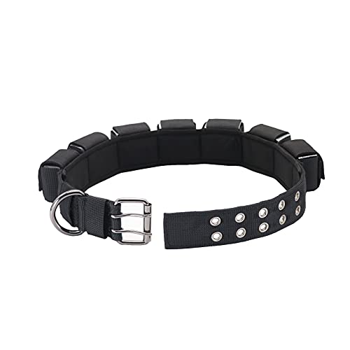 Walktime Tactical Weighted Dog Collar - Weights for Training & Exercise - Small, Medium, Large Dogs, Black, Neck Size 24" - 28" / 3XL - Image 4