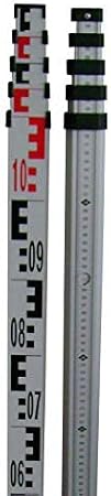Johnson Level & Tool 40-6327 Metric Aluminum Grade Rod, 5m, 1 Grade Rod