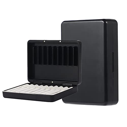 Goodshop001 E-Zigarettenetui Schutzhülle für IQOS Heets, Koffer Taschen Hülle für IQOS, 20 Sticks Kapazität, Hartplastikhülle schützende Zigarettenetuis für Herren Damen (Schwarz) Cover