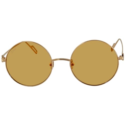 Cartier CT0156S Yellow Round Sunglasses