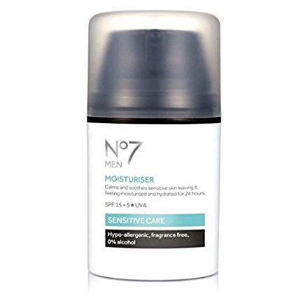 No7 Men Sensitive Care Moisturiser 50ml (Boxed)