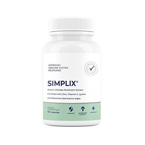 Simplix | Natural Supplement To Strengthen The Immune System | Respond To Outbreaks | Source Of Highly Researched Mushroom & Seaweed Polysaccharides 60 Veggie Capsules (1 Pack) #TOP13