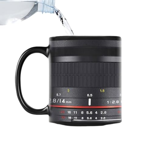 Pruojhw Taza de café con objetivo de cámara, taza de café de cerámica con asa, divertida taza de café para mujeres y hombres, taza de té, Navidad, cumpleaños, taza de fotografía genial para Pruojhw Taza de café con objetivo de cámara, taza de café de cerámica con asa, divertida taza de café para mujeres y hombres, taza de té, Navidad, cumpleaños, taza de fotografía genial para