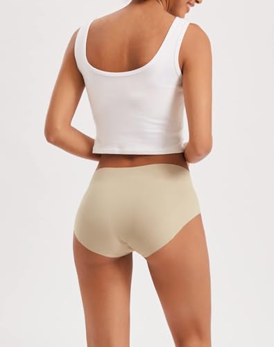 INNERSY Women's Seamless No Show Hipster Panties Invisible Light Underwear 3-Pack3