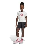 Adidas Girls Adidas x Disney Minnie Mouse Sportswear T-Shirt Set, Off White/Pink Fusion/Pure Ruby, X-Small