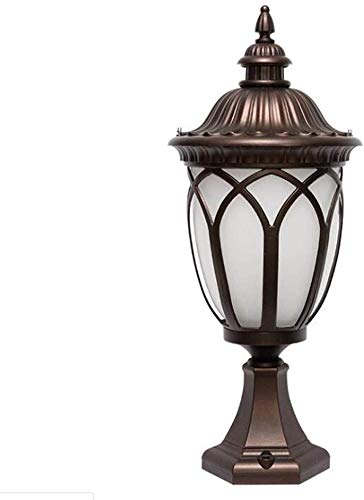 Mopoq European Style Villa Solar Column Headlight Home Door Post Outdoor Garden Light Ip65 Waterproof And Rustproof E27 Fence Street Light Outdoor Post Lights #TOP28