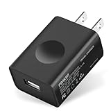 UL Certified USB Wall Charger, FONKEN 5V 2A Power Adapter Universal Travel Charger USB Plug Cell Phone Charger for Compatible with iPhone, iPad, Google Nexus, Samsung, LG, HTC, Moto, Kindle and More