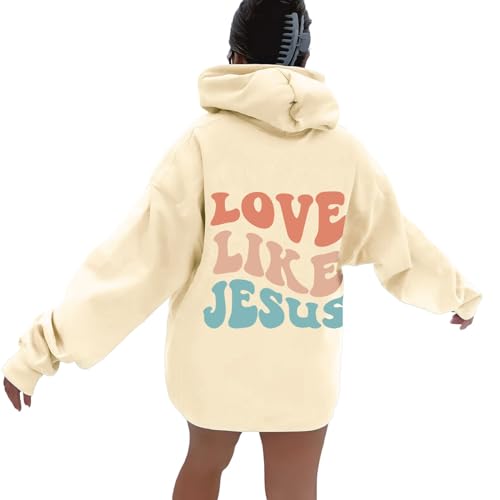 Weihnachtlicher Pullover Kleid Damen Ugly Christmas Sweater Lang Schneeflocke Muster Lässig Weihnachtskleid Kitschige Baggy Loose Kapuzenpullover...