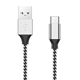 【CONVENIENTEMENTE LARGO】El cable type C extralargo de 10 pies / 3 m de longitud le permite sentarse y jugar a una distancia cómoda, mucho más cómodo de usar sentado en el sofá o recostado en la cama; Además, nuestros cabezales de conectores compactos se insertan de manera fácil y constante, no se aflojarán ni se caerán de sus dispositivos.