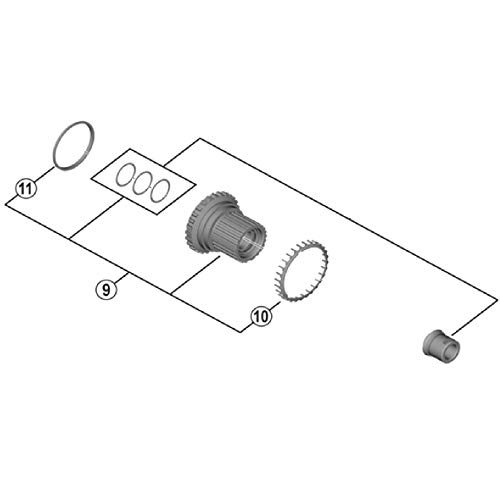 Corps de roue libre SHIMANO FH-M9111 Black pour vos sorties VTT et randonnées