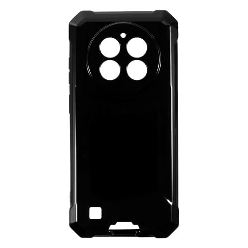 Shantime �\�t�g�P�[�X Oukitel WP28 E �Ƃ̌݊������� �X���� �Ռ��z�� ���h�~ �_��f�� �O���b�v���₷���J�o�[(�u���b�N)