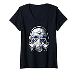 Womens Mens Nauru Flag Pride Heritage Anidenin Naoero Man Graphic V-Neck T-Shirt