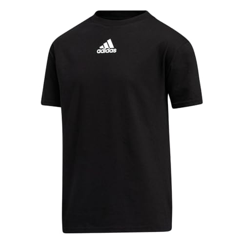adidas Kids Youth Short Sleeve Amplifier T-Shirt Sportswear, Black