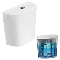WC Spülkasten, WC-Tank WC Schüssel Dual Flush Toiletten vorinstallieren Wasser passt, Stand WC mit Spülkasten komplett, WC mit schließendem WC-Sitz