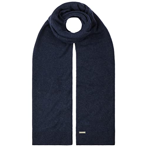 Seeberger Kaschmir Winterschal Schal Kaschmirschal Wollschal Damenschal Herrenschal Strickschal Damen - Winter Herbst-Winter - One Size dunkelblau-meliert