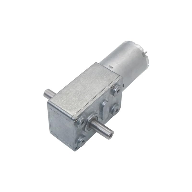 Motorreductor JGY370 de alta precisión con doble eje sinfín y autobloqueo de 12V 5