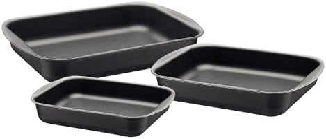 Jogo de Assadeiras de Alumínio com Revestimento Interno Antiadere...