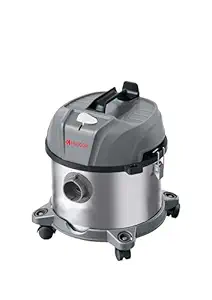 Heugor Wet Dry Vacuum Cleaner for Home | High Suction Power Upto 150W, Baggless Vacuum Cleaner | 15 Litre Capacity Stainless Steel Tank | 230 V, 50 HZ, 1200 W, 4 Mtr Electric Code