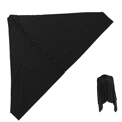 Couverture d'allaitement en coton noir doux multi-usage
