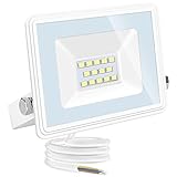  Aigostar Foco LED Exterior 10w,900LM Foco Proyector LED,IP65 Impermeable Luz de Seguridad,Blanco Natural 4000 K Floodlight LED para Jardín,Patio,Garaje,etc