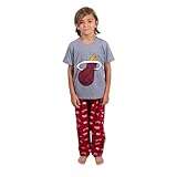 Ultra Game Boys' Standard 2 Piece Pjs Lounge Pants & Tee Set,Miami Heat,Toddler Sizes,4