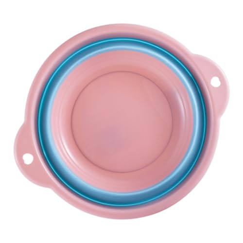 PACKOVE 1 PC Stylish Folding Foot Basin Washbasin for Home Travel Outdoor Use Foot Soak Bucket Pink