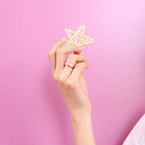 Forthee Breathable Designed Silicone Wedding Ring for Women, 5.7mm Silicone Rubber Band, Durable Wedding Ring Replacement, Comfortable fit, Skin Safe2