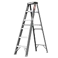 S.Walt 6-Step Fiberglass Step Ladder, 250 lbs Capacity, Non-Conductive, Type IA, Exceeds ANSI Safety Standards, Wide Steps, Practical Top Cap, Folding Step Ladder for Home