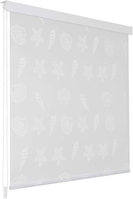 vidaXL Shower Curtain Roller Blind 140x240cm Sea Star Bathroom Divider Panel