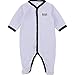 Produktbild Hugo Boss Baby Strampler Bodysuit hellblau Samt mit Logo Paspeln 3-9 Monate, Größe: 9 Monate (68-74)