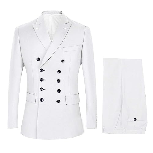 Men's 2 Pieces Double Breasted Suit Slim Fit
