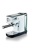Ariete Espresso Slim Metal 1381 - Cafetera con manómetro, compatible con café...