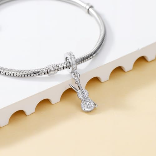 PROESS Moon/Sunflower/Butterfly/Cat/Dog Charm 925 Sterling Silver Dangle Charm for Necklaces, Bracelet Pendant Beads Jewelry Gifts for Women3