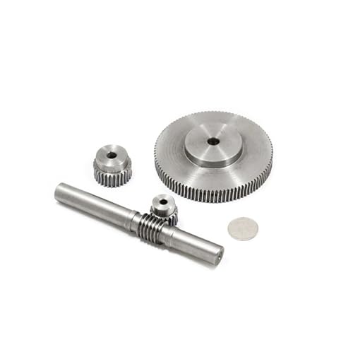 Kuaoxk Bevel Gear Pinion Hardware Mechanical 1 Set 1M Worm Gear cover