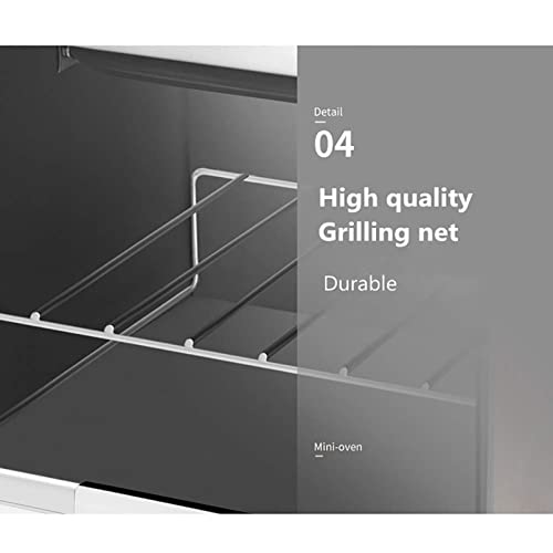 elektrische mini-oven, huishoudelijke multifunctionele mini-elektrische oven, thuis multifunctionele ontbijtmaker 2 in 1 studentenslaapzaal kleine mini-grill, geel - Afbeelding 8