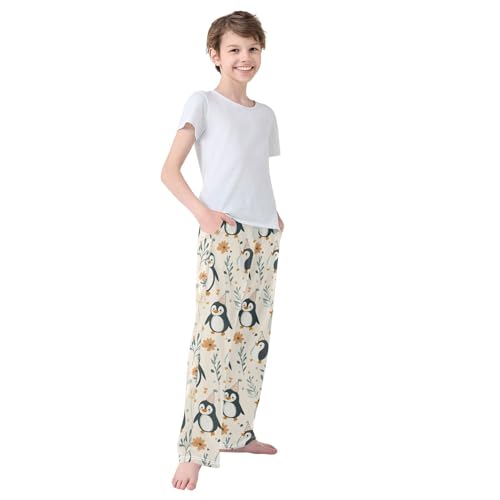 Pajama Bottoms, Pajamas Pant Penguins Cute Cartoon Lounge Wear Casual Sleep Long Pants Soft Pjs Sleepwear 7