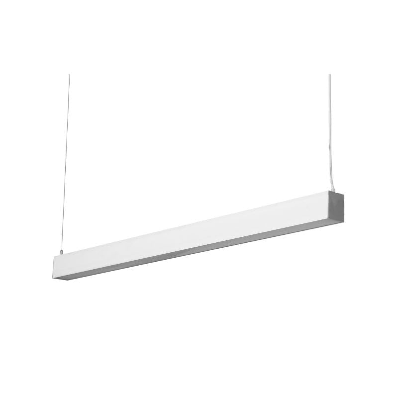 SILAMP Pack de 10 - Réglette Suspendue LED Large 120cm 35W Blanc - Blanc Neutre 4000K - 5500K